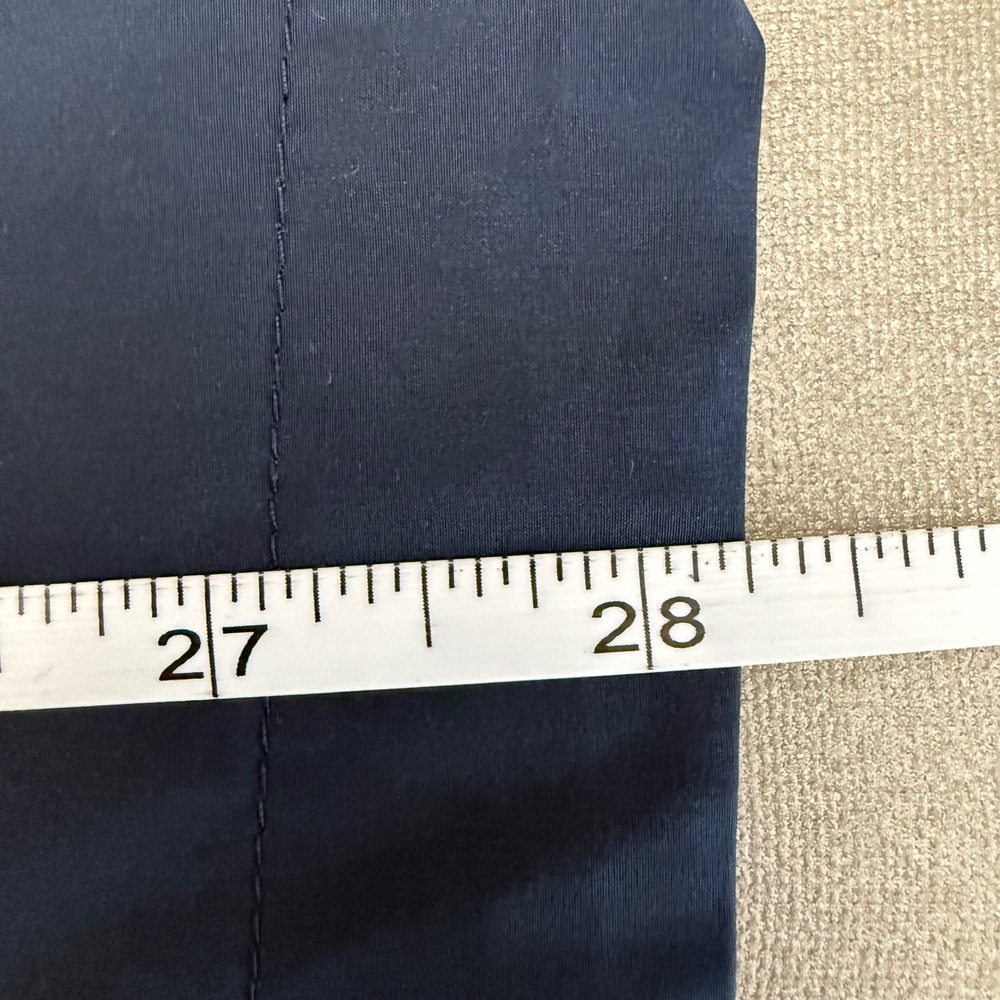 Express Mens Navy Blue Full Zip Windbreaker Jacket L Chest Pockets - Picture 7 of 8